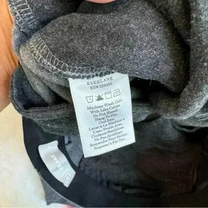 Everlane The Dream Pant XS Heather Grey Charcoal Tapered Tailored Stretch thumbnail 12