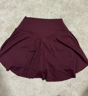 Burgundy skirt Red thumbnail 2