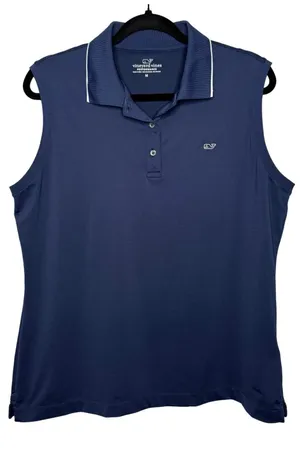Vineyard Vines Performance Polo Shirt Size M Blue Sleeveless Tank Golf Tennis thumbnail 1