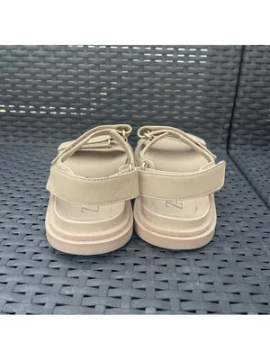 Zara Leather Platform Chunky Dad Sandals - Cream/Beige - Size 38 thumbnail 5