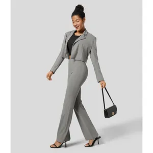 Halara‎ Flex High Waisted Back Side Pocket Slight Flare Work Pants Extra Small P thumbnail 5