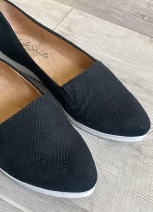 Life Stride Black & White Flats thumbnail 3