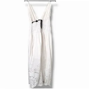 ✨Future Collective - Women's Eyelet Maxi A-Line Cream Sz Large Dress✨ thumbnail 7
