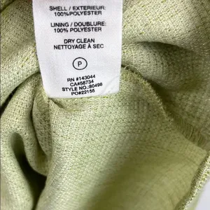 Avec Les Filles Light Green Utility Lightweight Tweed Jacket Preppy NWT Size XL thumbnail 3