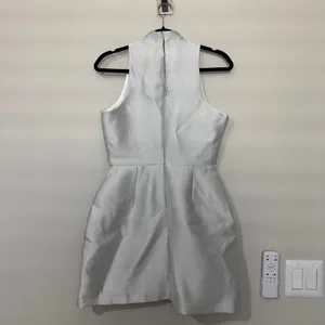 Amanda Uprichard Everhart Satin Twill Mini Dress S thumbnail 4