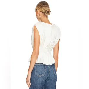 NWT Bailey 44 Giamina Top in Cream Satineffect thumbnail 5