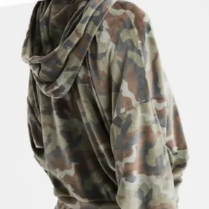 American Eagle Cozy Ever After Camouflage Velour Hoodie Sweatshirt XS thumbnail 6