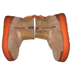 UGG Classic Tech Mini Chestnut Boots Rubber Soles Sherpa Lined Suede‎ Zip Size 9 thumbnail 6