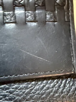 💳💳💳BOGOHO💳💳💳Brighton Black Woven Leather Clutch Wallet with Silver Accent thumbnail 14