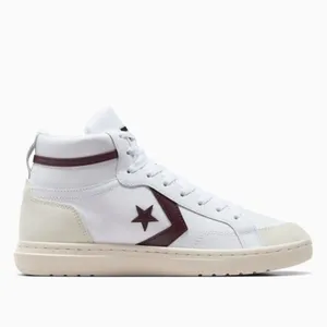 NEW Converse Pro Blaze Classic Leather Mid' White/Bloodstone" Shoes- Women’s 9.5 thumbnail 2