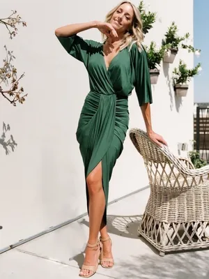 Baltic Born Mimi Midi Dress Hunter Green 3X thumbnail 3