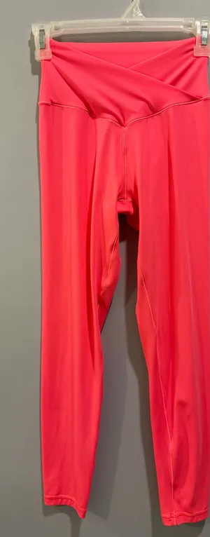 Offline by Aerie The Real Me Crossover Leggings Pink thumbnail 1
