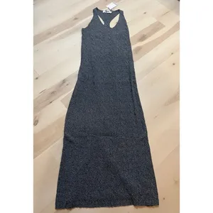 Anthropologie NWT Rumored Women Medium Smoke Heather Lakeville Knit Maxi Dress thumbnail 7