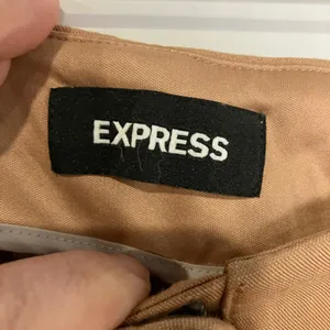 Express cropped wide leg high rise pants lightweight‎ tan womens size 8 business thumbnail 3