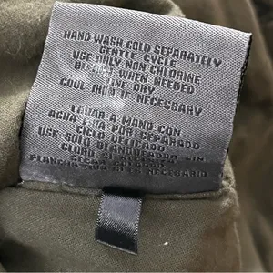 Levi’s Quilted Utility Military Jacket Epaulets Army Green XL thumbnail 6