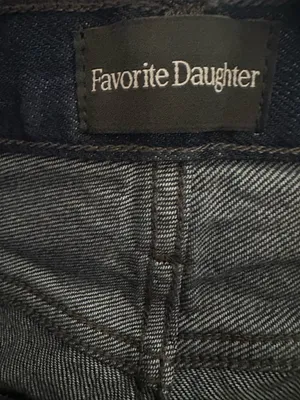Favorite daughter The Jennifer Super High Waist Straight Leg Jeans dark wash 26 thumbnail 5