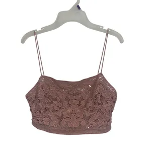 Free People FP One Lyra Bralette Crochet Lace Floral Small Boho Festival thumbnail 2