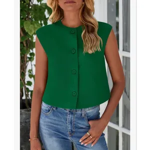 PRETTYGARDEN NEW Green Dressy Career Suit Vest Blazer 2X thumbnail 4