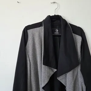 MPG Cardigan Shrug Loungewear Comfy Layered Oversized Lagenlook Black Large thumbnail 3
