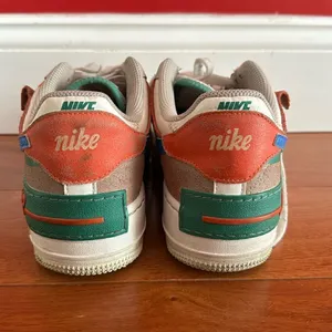 Nike Women's Sneakers Air Force 1‎ Low Shadow Sail Blue Green sz 8 CI0919-109 thumbnail 3