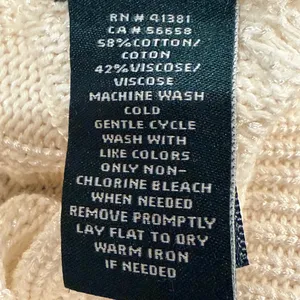 Ralph‎ Lauren Inspired Cable Knit Sweater Top Cream Coastal Grandma Quiet Luxury thumbnail 7