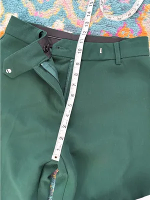 Dark green tailored flare pants Size 6 thumbnail 3