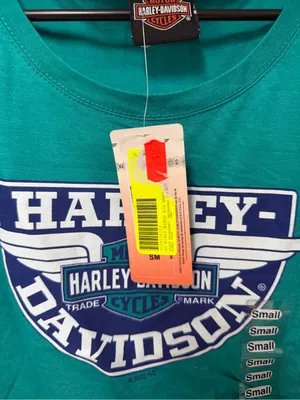 Schaffer’s Harley-Davidson Teal Graphic Short Sleeve Tee size small thumbnail 3