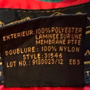 Eddie Bauer‎ Red and Blue Gore-Tex Pullover Windbreaker Jacket Sz L thumbnail 9
