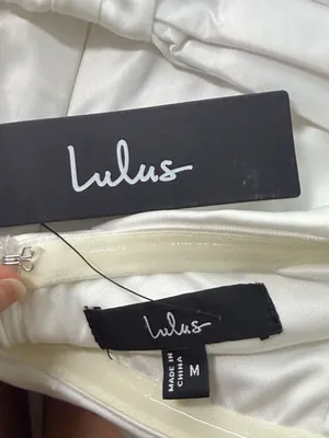 Lulus Cocktails on Me Cream Satin Strapless Mini Dress with Bow thumbnail 2