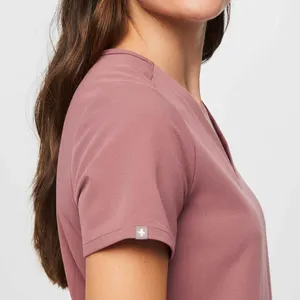 Figs Mauve Casma 2 Pocket Top thumbnail 7