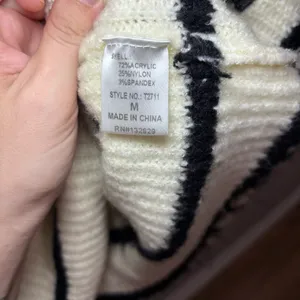 Miou Muse Striped Sweater | Size M White Size M thumbnail 5