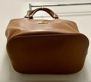 Longchamp Small Leather Tote | Brown thumbnail 2