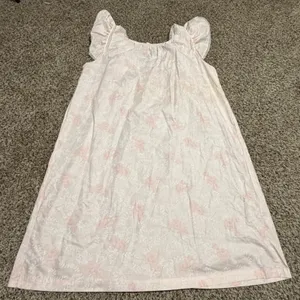 Vintage Komar Pink Floral Lace Trim Ruffle Nightgown Made in USA Medium 33155 thumbnail 3