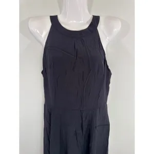 Ann Taylor Midi‎ Dress Black Womens 2 Halter Bow Back Sleeveless LBD Classic thumbnail 3