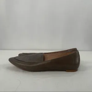 Madewell Calf Hair Pointed Toe Slip On Loafers in Grey‎ Size 8 thumbnail 5