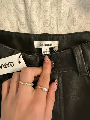 Garage Black Leather Pants thumbnail 3