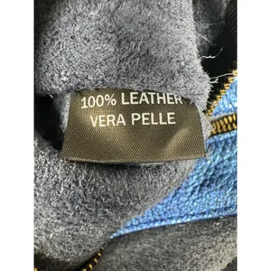Kurt Geiger Blue Metallic Quirky Pebbled Leather Suede Shoulder Purse Handbag thumbnail 6