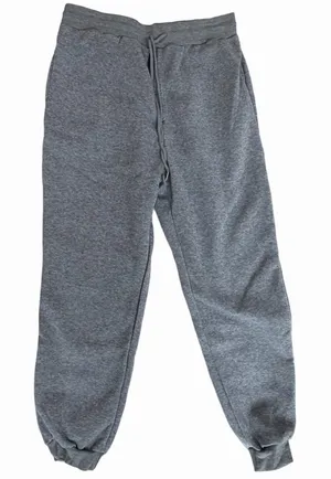 Women’s NEW Heathered Grey Pull On Drawstring Side Pockets Sweatpants Size M #26 Gray Size M thumbnail 1