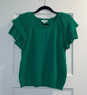 Sugar lips ruffle sleeve sweater- Size: Medium thumbnail 1