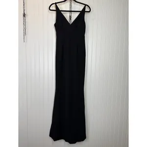 Lulus Melora Black Sleeveless Maxi Dress Wedding Mermaid Homecoming Classy Small thumbnail 2