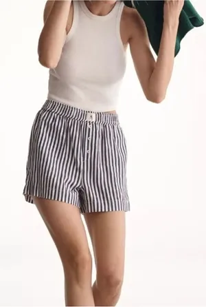 Anthropologie WREN Women's striped boxer shorts thumbnail 1