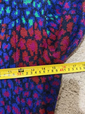 FARM RIO LEOPARD MIX DOUBLE KNIT TURTLENECK SWEATER DRESS size XS EUC thumbnail 8