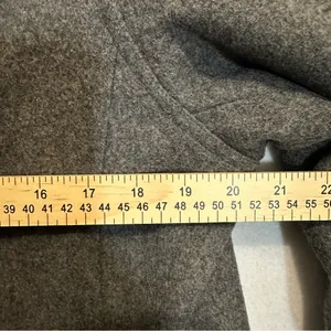 American Eagle Womens Pea Coat Wool Double Breasted Grey Size L thumbnail 5