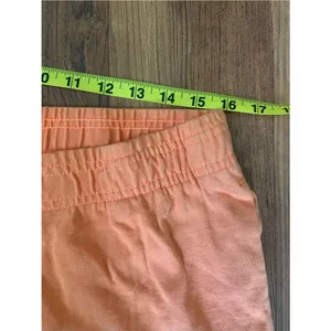Nike Women’s Cotton Acid Wash Orange Fleece Lightweight Joggers L Athleisure thumbnail 7