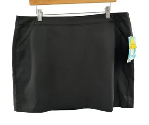 PGA TOUR Golf Skort Women's 16 Black Sunflux & Dryflux protection NWT Sport‎ thumbnail 1