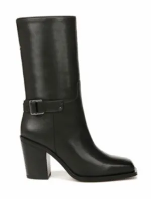 Franco Sarto Black Leather Slip on Boots(Size 8.5M) thumbnail 1