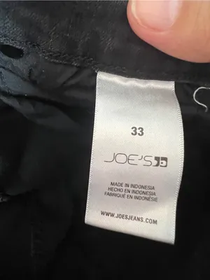 Joe's Jeans black denim jeans size 33 thumbnail 8