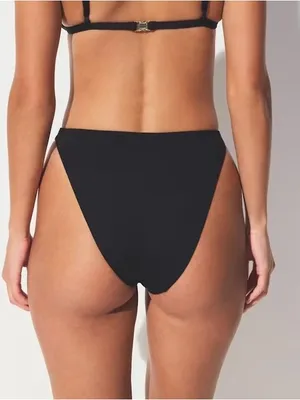 Skims NWT High-Leg Bikini Swim Bottom Black Onyx Size L thumbnail 2