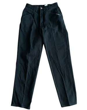 Rockies Vintage Bareback Western High Waisted Straight Leg Denim Jeans Black thumbnail 2