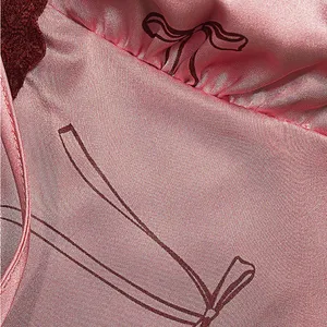 Chic Pink and Burgundy‎ Lace Chemise thumbnail 2